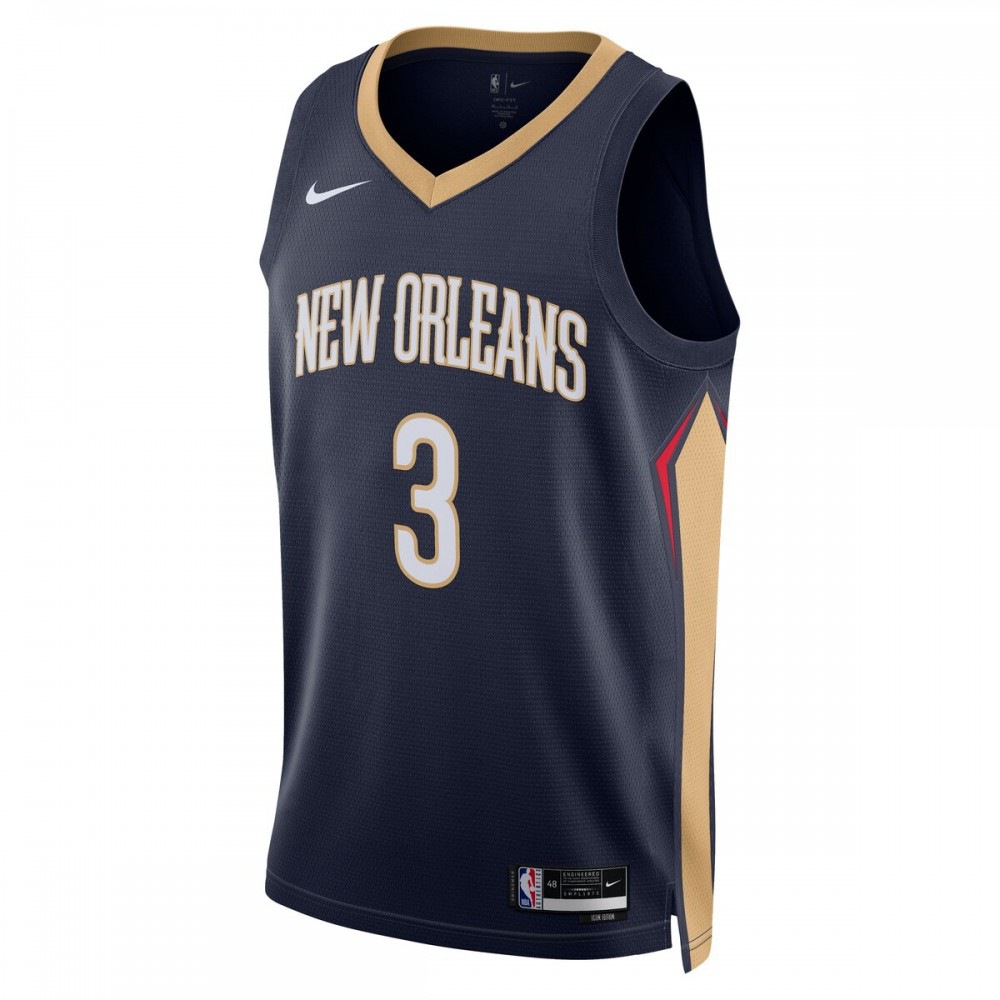C.J. McCollum New Orleans Pelicans Unisex Swingman Jersey - Icon Edition - Navy-Pro Kit Vault | Brand New 26/27 Sports Jerseys